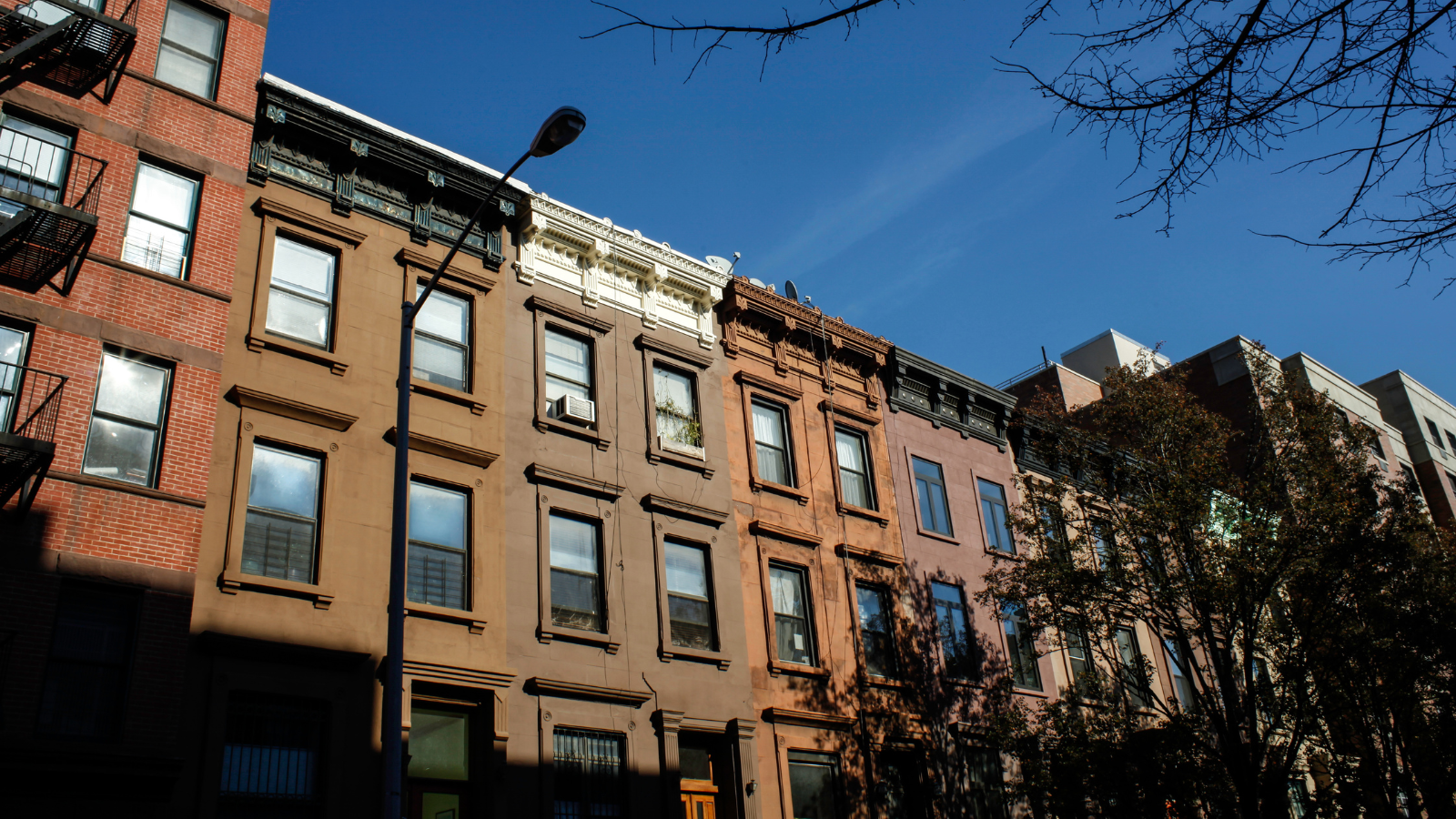 Brownstone apartments in New York City